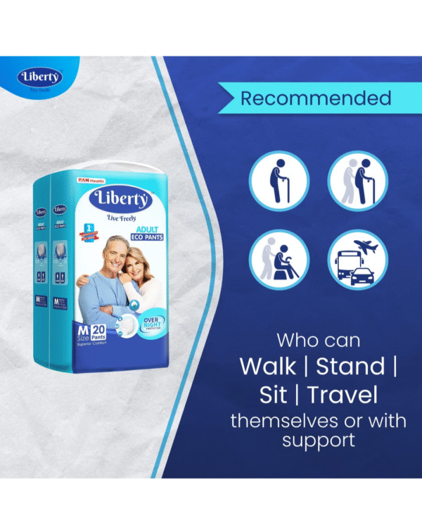 Liberty Eco Adult Diaper Pants, Medium (M) Size, 20 Count - Image 2