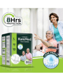 KareMed Comfort Adult Diapers, Large, Waist Size 101-139 Cm (40"-55"), 10 Count