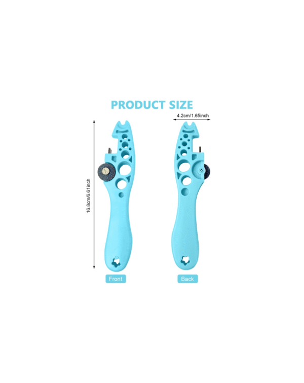 HASTHIP® Ampule Cutter with 5 Replaceable Grinding Wheels, Ampoule Cutter for Doctors, Glass Bottle Cutter, Ampule Breaker, Suitable for Home Daily or Medical Use, Cut The Ampoule (Blue) - Image 2