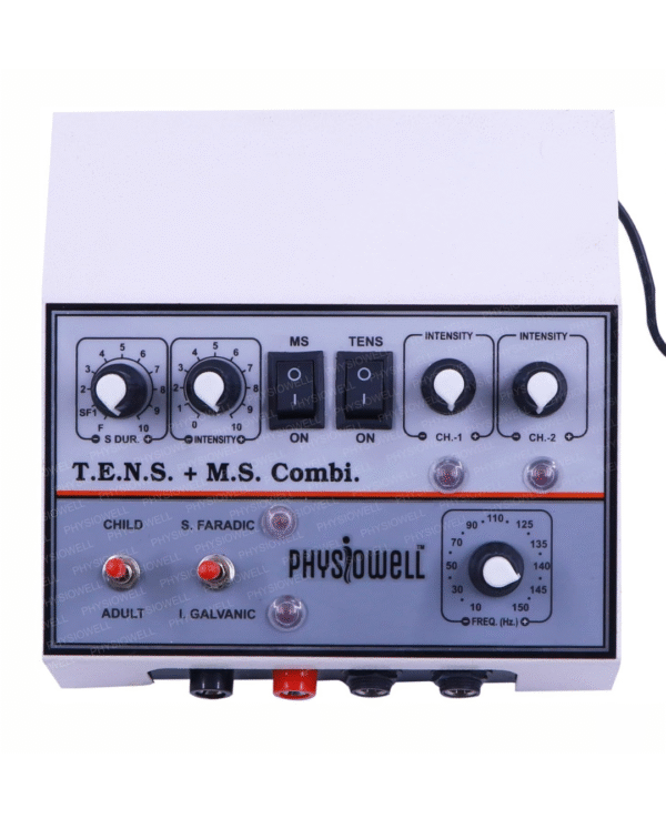 Physiowell Muscle Stimulator Tens+MS Deluxe Machine for Physiotherapy Tens Machine (Sticky Pads) - Image 2