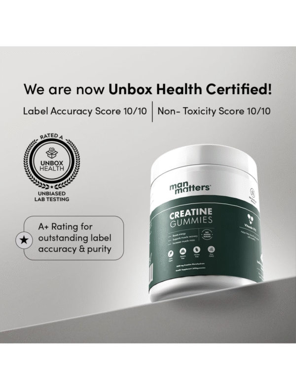 Man Matters Creatine Gummies With No Added Sugar - Image 2