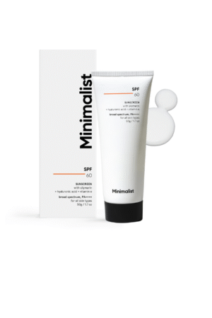 Minimalist Sunscreen SPF 60 PA ++++ | Pregnancy Safe | For Sensitive Skin | Broad Spectrum Sunscreen SPF 50
