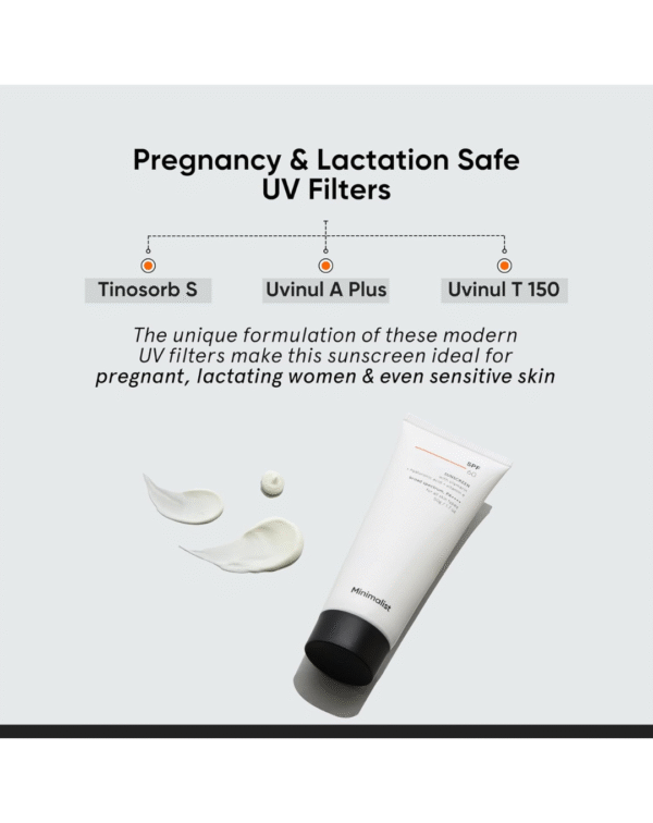 Minimalist Sunscreen SPF 60 PA ++++ | Pregnancy Safe | For Sensitive Skin | Broad Spectrum Sunscreen SPF 50 - Image 4