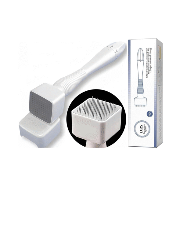 MORTON DAVIES 140 Titanium Adjustable Micro Needles Facial Derma Roller Kit for Skin Repair, Face, Hair & Beard Growth