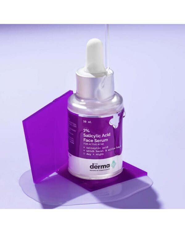 The Derma Co Anti Acne Skincare Routine Kit For All Skin 1% Salicylic Acid Gel Face Wash+2% Salicylic Acid Serum+1% Hyaluronic Sunscreen Aqua Gel - Image 2