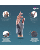 TYNOR Wrist Brace with Thumb, Support for Pain Relief & Stabilization