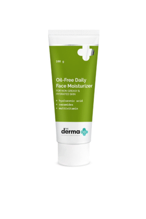 The Derma Co Oil-Free Daily Face Moisturizer | With Hyaluronic Acid, Ceramides & Multivitamins