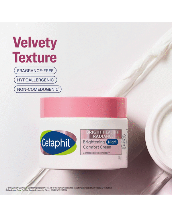 Cetaphil Brightening Night Comfort Cream - 50 g| For Dark Spots, Uneven Skin Tone - Image 3