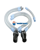 Reusable Silicone Adult /Pediatric/Neonatal Double Water Trap Ventilator Circuit with Extra Limb