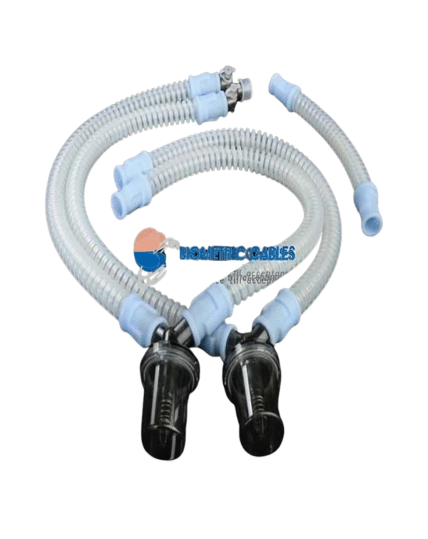 Reusable Silicone Adult /Pediatric/Neonatal Double Water Trap Ventilator Circuit with Extra Limb