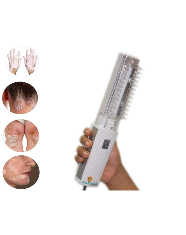 INDETOUCH NBUVB Phototherapy Light Device; Treatment For Psoriasis, Vitiligo, Eczema, Dandruff/Full Set - Image 3