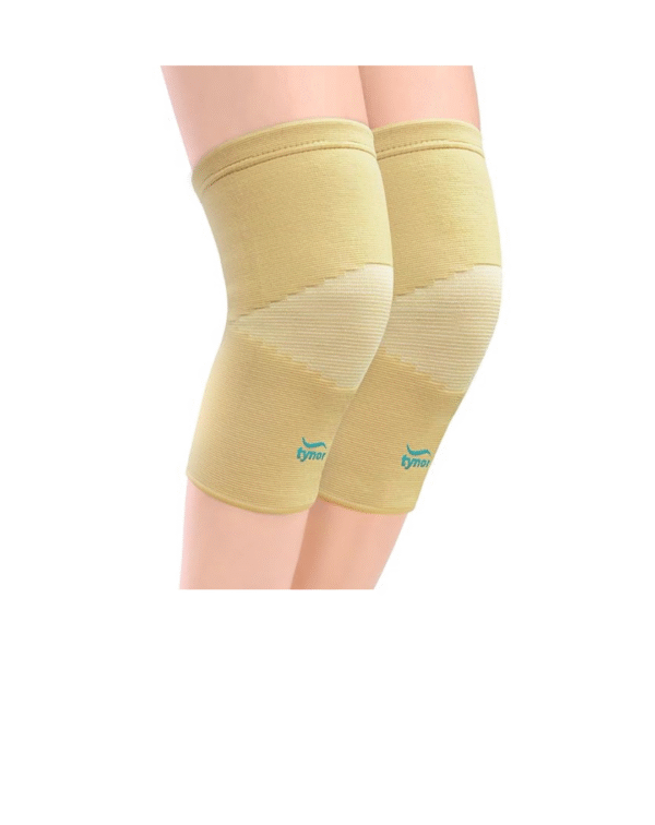 Tynor Knee Cap Air, for Men & Women | Support Pain Relief During Sports, Gym, Running | 2 Units (Black & Orange)