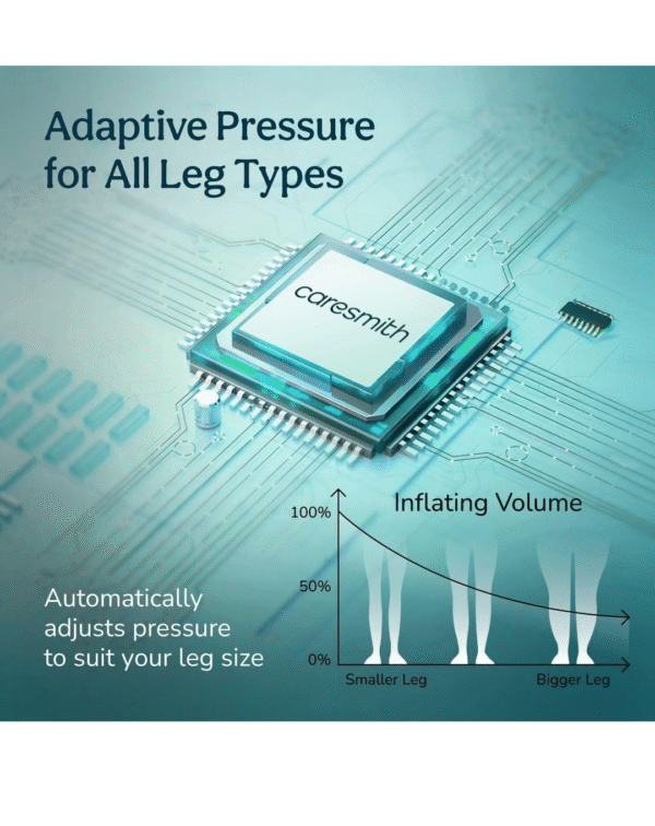 Caresmith Revive Leg Compression Massager with Powerful Controller | 4 Targeted Zones with 4 Modes | Foot Massager Machine for Pain Relief - Image 3