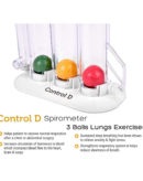 Control D Respirometer 3 Ball Lung Exerciser Respiratory Exerciser Spirometer