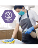 AM SAFE-X Nitrile Gloves Powder-Free, Blue (Medium)