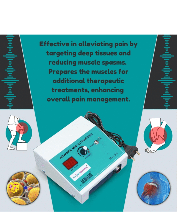 Physiogears Digital Ultrasound Ultrasonic Physiotherapy Machine Mini US Physiotherapy Equipments - Image 3