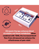 Physiowell Ultrasound Tens 2 Channel Physiotherapy Machine Electrotherapy Combo