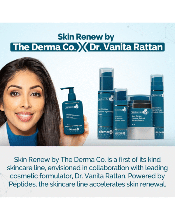 The Derma Co. X Dr.V Skin Renew Peptide Anti-Pollution Face Wash With Peptides & Niacinamide-100Ml - Image 3