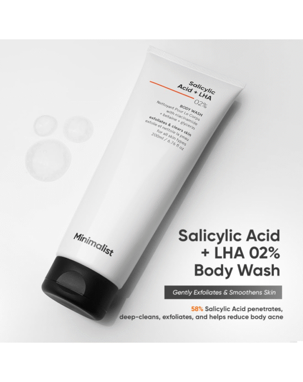 Minimalist Body Care Kit | 2% Salicylic Acid Body Wash + Underarm Roll-On + Niacinamide 5% Body Lotion - Image 2