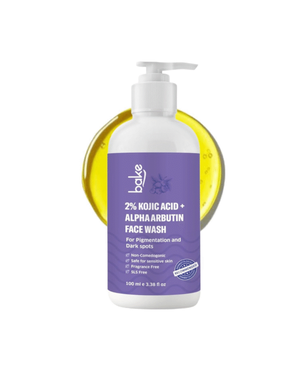 BAKE 2% Kojic Acid Brightening Face Wash with Alpha Arbutin & Niacinamide