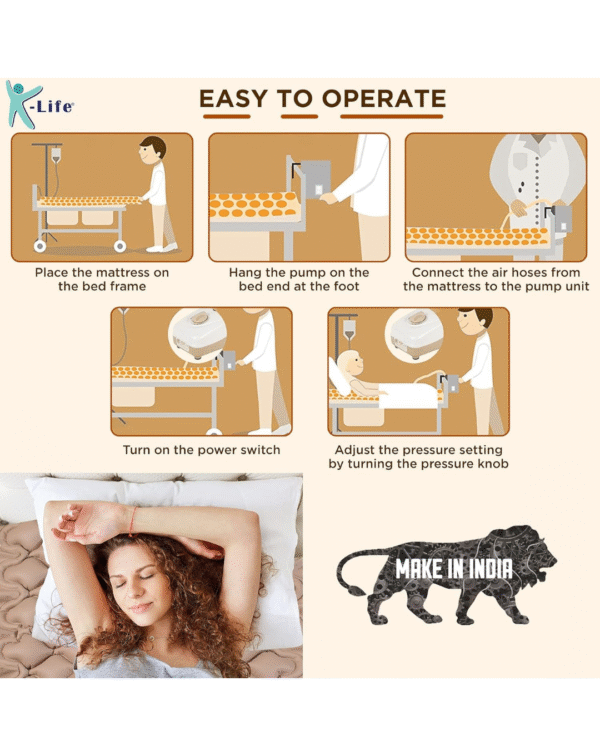 K-Life AM -101 Air Bed for Bed Sores | Anti Bedsore Air Matteress - Image 3