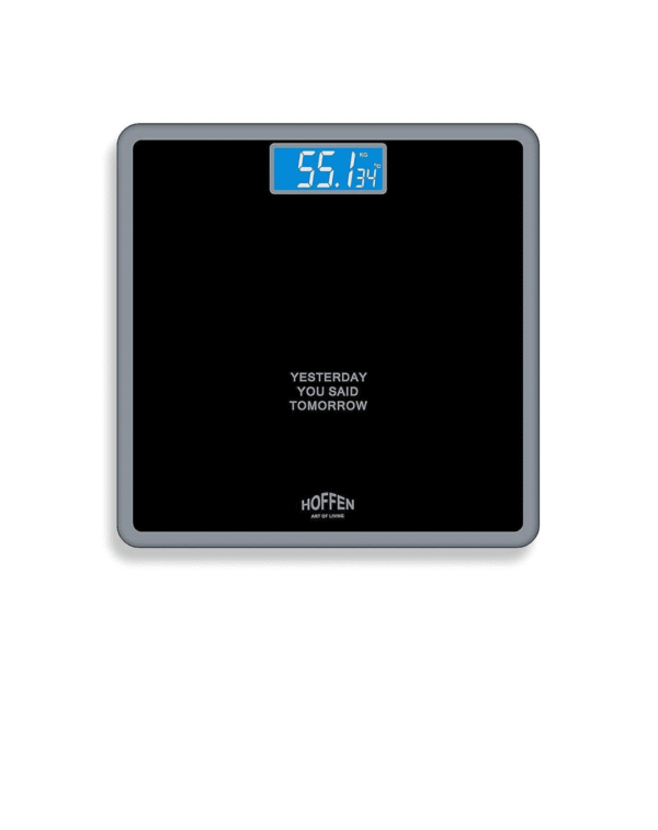 Hoffen Thick Tempered Glass Digital Electronic LCD Personal Weight Machine