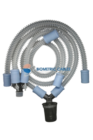 Reusable Silicone Adult/Pediatric/Neonatal Single Water Trap Ventilator Circuit with Extra Limb