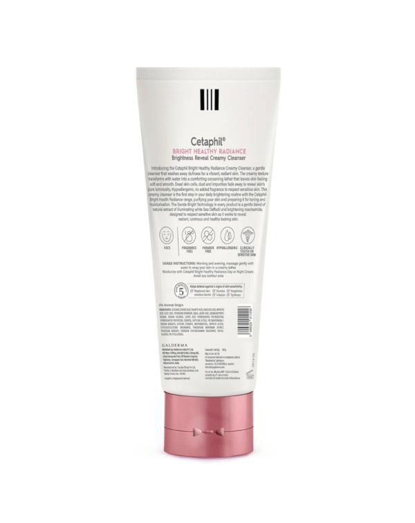 Cetaphil Brightness Reveal Creamy Cleanser - 100 g| Brightening Face Wash for Uneven Skin Tone - Image 4