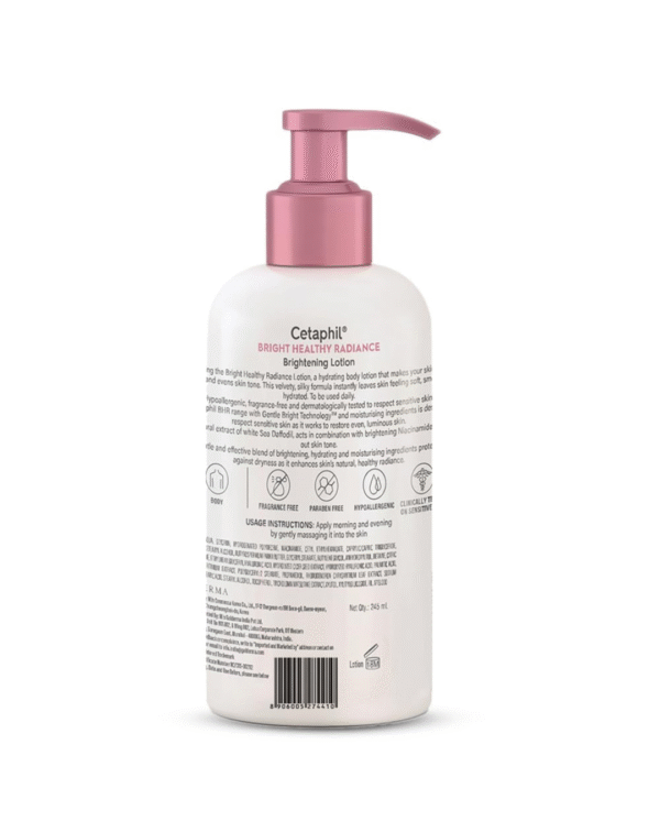 Cetaphil Bright Healthy Radiance Brightness Lotion 245ml, Dermatologist Tested, Niacinamide & Sea Daffodil, Dark Spot Reduction - Image 3