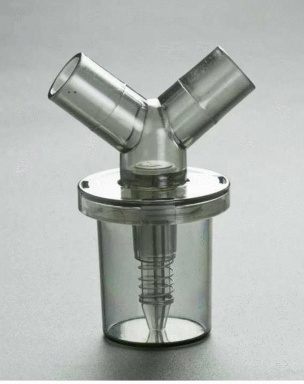 Reusable Silicone Adult/Pediatric/Neonatal Single Water Trap Ventilator Circuit with Extra Limb - Image 3