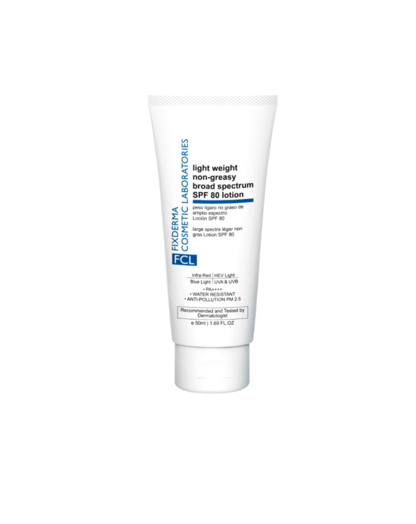 FCL Light Weight Non-Greasy Broad Spectrum SPF 80 Lotion