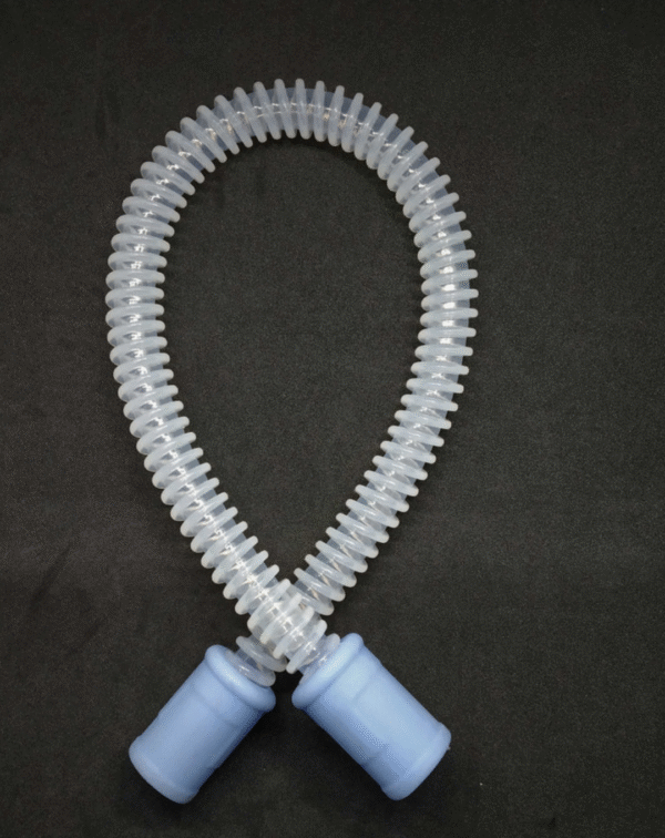 Reusable Silicone Adult/Pediatric/Neonatal Single Water Trap Ventilator Circuit with Extra Limb - Image 2