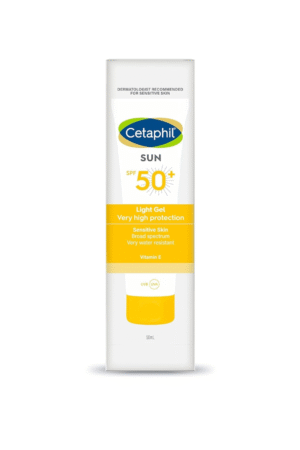 Cetaphil Sun SPF 50 Sunscreen For Combination Skin Type, Very High Protection Lightweight Gel, Water-resistant, Vitamin E, 50 ml