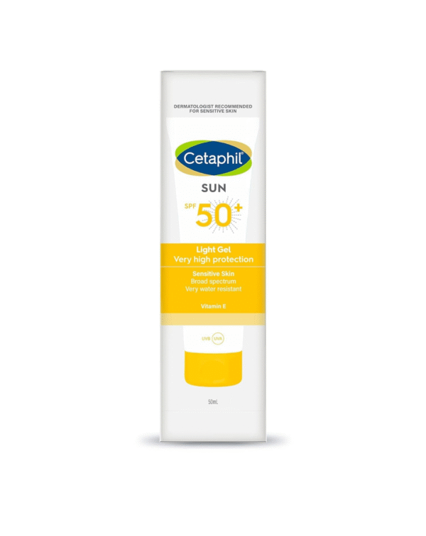 Cetaphil Sun SPF 50 Sunscreen For Combination Skin Type, Very High Protection Lightweight Gel, Water-resistant, Vitamin E, 50 ml