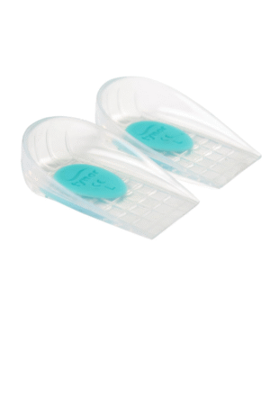 Tynor Heel Cushion Silicone, White, Medium, 1 Pair