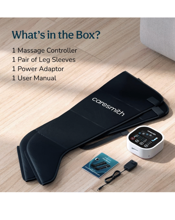 Caresmith Revive Leg Compression Massager with Powerful Controller | 4 Targeted Zones with 4 Modes | Foot Massager Machine for Pain Relief - Image 4