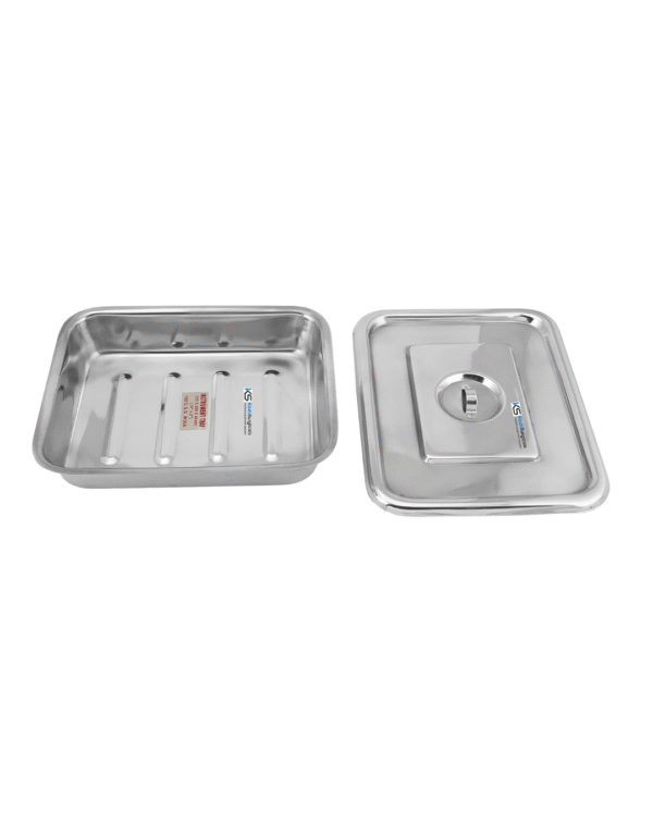 Kashi Surgicals Stainless Steel with Cover Instrument Tray with Lid (10x8 Inch) - Image 4