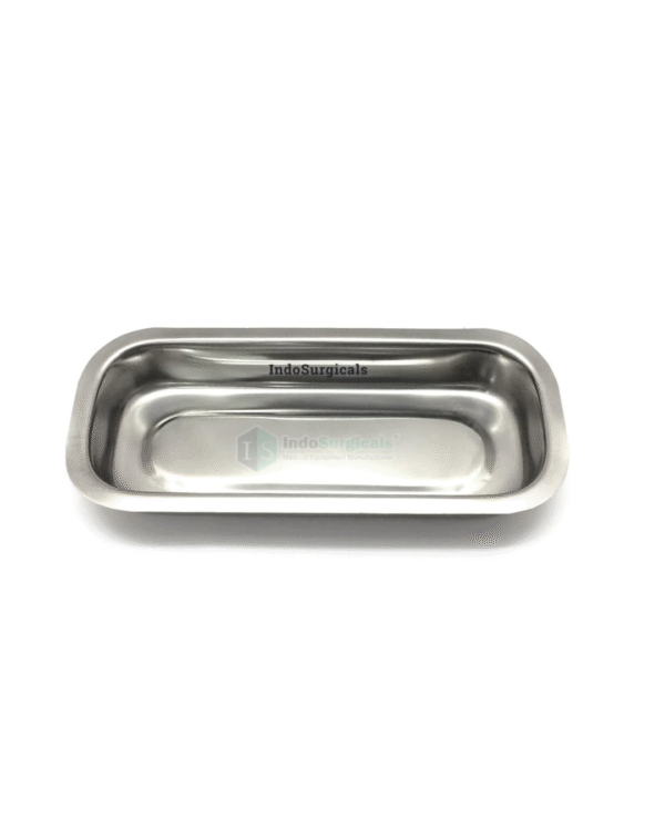 IS IndoSurgicals Stainless Steel Instrument Tray with Cover, Deluxe Quality (1, 8"X3"X1.5") - Image 2