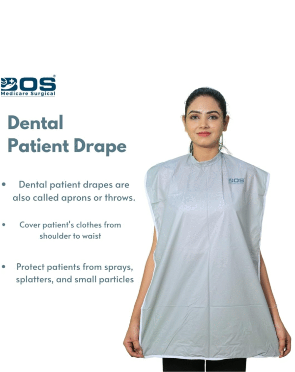 BOS MEDICARE SURGICAL® Patient Drape – Waterproof | Reversible, Washable, Autoclavable | For Clinic, Hospital, Doctor & Nurse (Grey Color) - Image 4