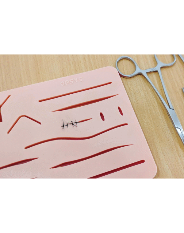 Opsys Premium Suture Practice Kit Including Large Silicone Suture Training Practice Pad and Suture Tool kit, Silicone Suture Practice Model for Medical Students - Image 2