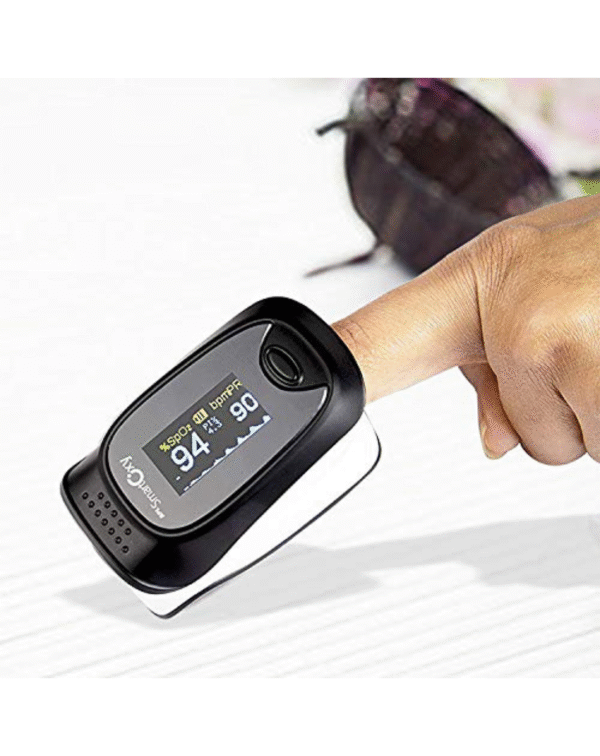 BPL Medical Technologies BPL Smart Oxy Finger Tip Pulse Oximeter (Black)|High Accuracy|SPO2|Perfusion Index| OLED Display| CE Certified| Heart Rate| - Image 4