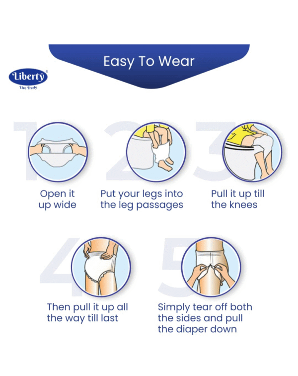 Liberty Eco Adult Diaper Pants, Medium (M) Size, 20 Count - Image 4