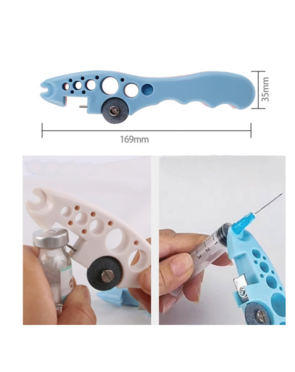 Ampoule Bottle Cutter - Ampule Breaker Vial Opener & Pill Splitter, 2 Replaceable Grinding Wheels, Pharmacy Spatula, Vial Decapper - Image 4