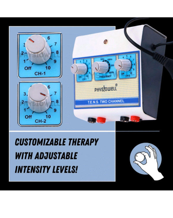 Physiowell Mini Tens 2 Channel Tens Machine for Physiotherapy Nerve Stimulator - Image 4