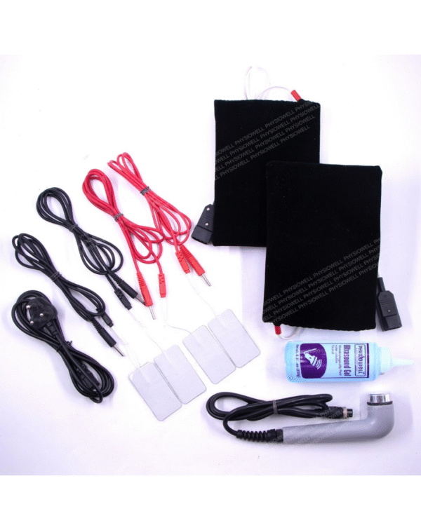 Physiowell 5 In 1 IFT MS Tens Ultrasonic Deep Heat Whole_Body Physiotherapy Machine Combo - Image 4
