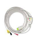 Spacelabs 3 Lead ECG Monitoring Cable (Button/Snap) Compatible with Aspen/BCI/BPL/Contec/Edan/GE/Draeger/Mindray/Nellcor/Nihon Kohden/Philips/Mediana/Medicaid/Nidek