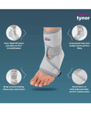 Tynor Ankle Support (Neo), Grey, Universal Size, 1 Unit