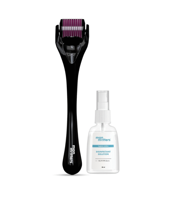 Man Matters 1.00 mm Derma Roller with Disinfectant