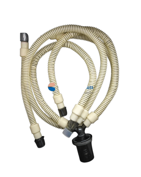 Reusable Hytrel Adult/Pediatric/Neonatal Single Water Trap Ventilator Circuit with Extra Limb