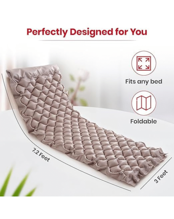 Air Mattress with Bubble Surface for Pressure Relief | Soft, Moisture-Wicking Fabric - Image 2